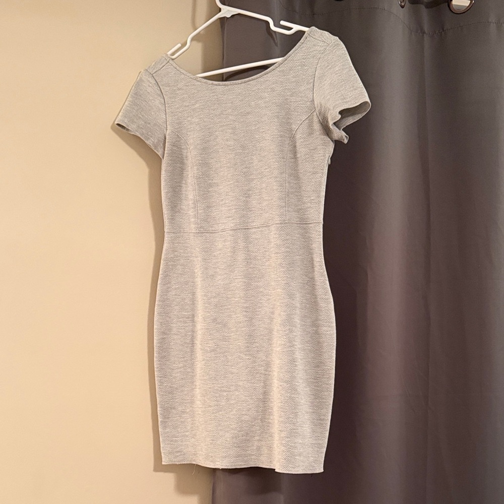 Banana Republic Light Gray Mini Dress